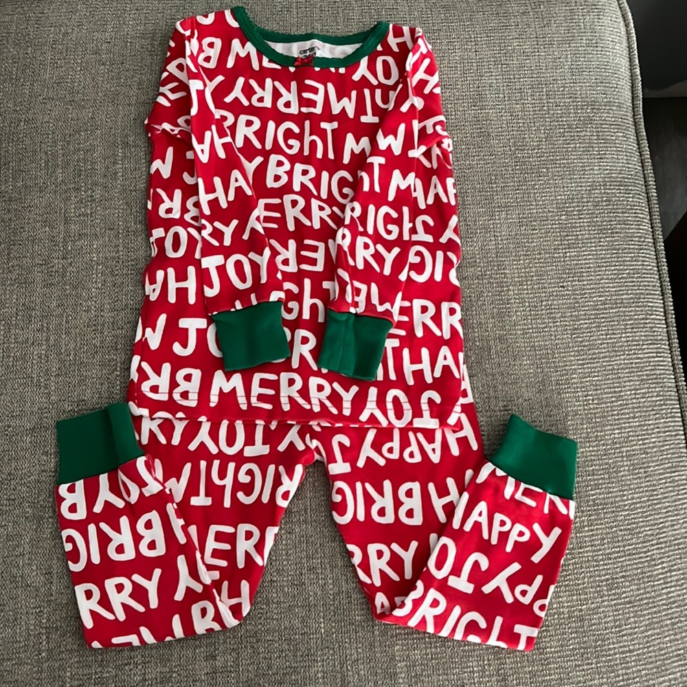 Toddler Christmas pajamas. Worn once!